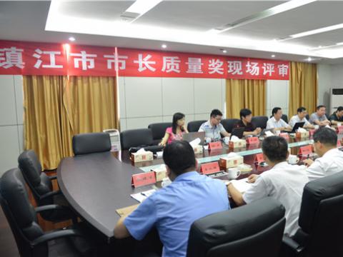 镇江市市长质量奖现场评审活动在GALAXY银河国际母线顺遂举行