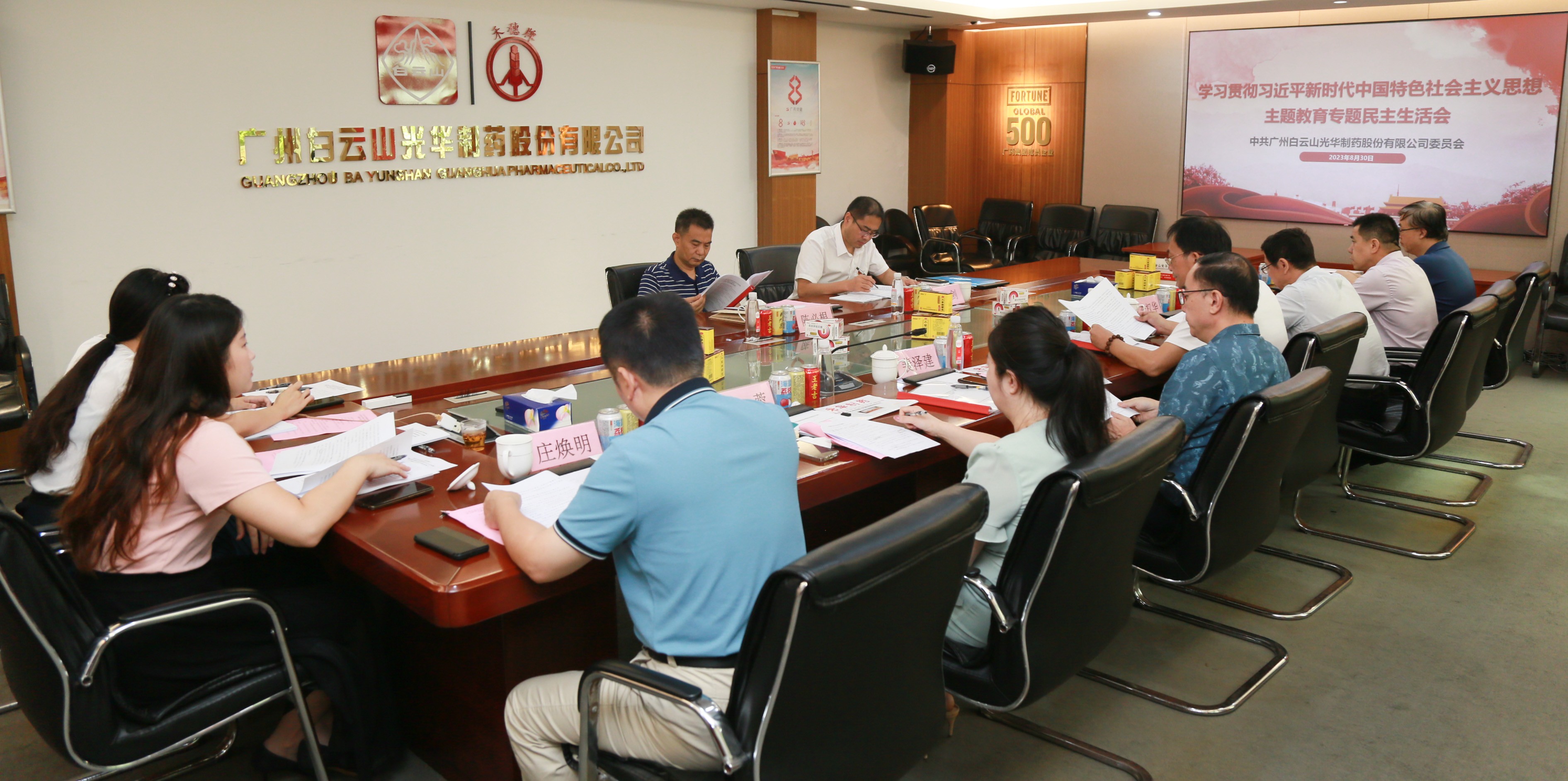 深查细照抓检视 真改实改促“双效”——白云山BG大游集团官网公司召开主题教育专题民主生活会